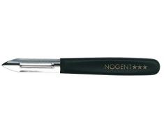 NOGENT*** 01419K EPLUCHEUR 2 TRANCHANTS, INOX, Noir, 9CM