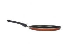 Moneta Alluflon Zecchino Crêpière Antiadhérente, Diamètre 25 cm, Aluminium, Orange