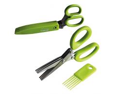 Stoneline 16573 Herbes Kit de Ciseaux de Cuisine, Acier Inoxydable, Vert, 24.1 x 8.9 x 3,3 cm, 2 unités