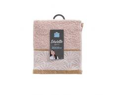 douceur dintérieur serviette invite 30x50 cm eponge goldy rose/or