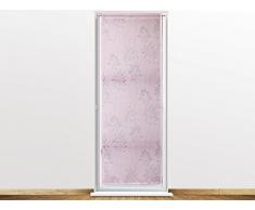 Soleil docre 046716 Fleur Brise Bise en DÃ©vorÃ© Polyester Rose 70 x 200 cm