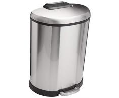 AmazonBasics Poubelle semi-circulaire à fermeture douce - 50 L