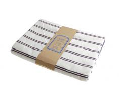 Campagne Table Linen Nappe à rayures Bleu