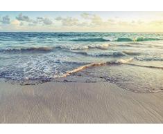 Scenolia Tableau Grand Format sur Toile LA Plage 130 x 90 cm | Décoration Murale Tendance Actuelle, Fait en France