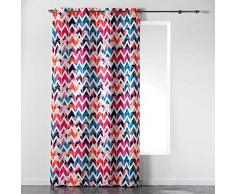douceur dintérieur rideau a oeillets 140x260 cm polyester zigzagfun