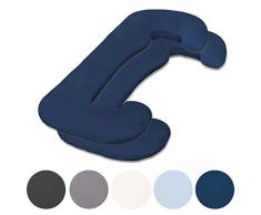 aqua-textil Classic Line Housse de Coussin Lot de 2 Fermeture Ãclair Coton Ergo.150 Bleu foncÃ©