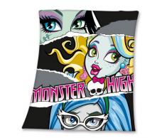 Herding Monster High Couverture Polaire, Polyester, Multicolore, 130 x 160 cm