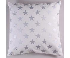 La Finesse - Housse de Coussin carrée décorative 50 x 50 cm pour la Maison en Coton pour Le Salon, Le canapé, la Chambre à Coucher, Tissu coloré, Taille Unique