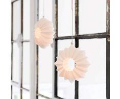 Kähler Stella Photophore en céramique Blanc 13,5 x 13,5 x 12,5 cm