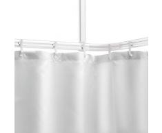 Sealskin Easy Roll Barre de Rideau de Douche Universelle en Aluminium Blanc