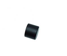 Gardinia, 2 x Embout, mÃ©tal, Noir Mat, pour la Confection de Rideaux Ã 16 mm