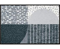 Wash + Dry Grau Tapis, Surface en Polyamide, Gris, 50/75