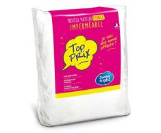 Sweetnight - Protège matelas 140x190/200 cm | Alèse Imperméable | Souple et Absorbant | Bouclette 100% Microfibre | Forme Drap Housse