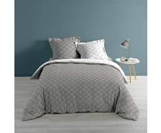 douceur dintÃ©rieur parure 3 piÃ¨ces 260x240 cm goldy gris/argent