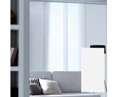 MADECOSTORE Panneau Japonais Tamisant Lamelles Uni - Blanc - L45 x H260cm