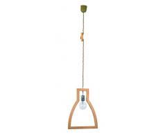 GALLIS 0991052531 Wood Thira Suspension Bois 60 W Marron 40,5 x 30,5cm