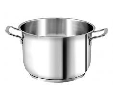 H&H Elodie Casserole avec Fond Ã Induction, Acier INOX, 18 cm
