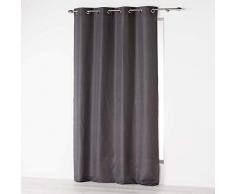 douceur dintÃ©rieur rideau a oeillets 140x260 cm microfibre absolu anthracite