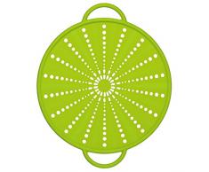 Emsa SMART KITCHEN Couvercle anti projections, passoire, en silicone 26cm vert