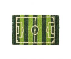 Relaxdays Mini Paillasson enfants avec motifs football tapis entrÃ©e pour les petits fibres de coco tapis de sol chambre enfant tapis antidÃ©rapant caoutchouc 1,5 x 40 x 25 cm, motif football