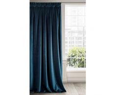 Eurofirany Rideau en Velours, Tissu, Bleu Marine, 140 x 270 cm