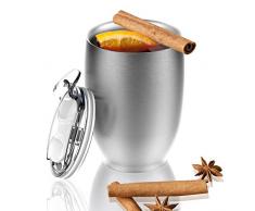 ASOBU Gobelet Argent 300Â ML