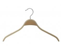 Le Cintre FranÃ§ais - Pack de 50 - PNB 40 AG BOIS Cintre Bois Antiglisse Bois Marron 40x1.2x24 cm