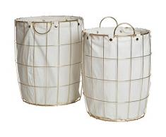 Premier Interiors Set Panier Ã Linge 2Â unitÃ©s. Round