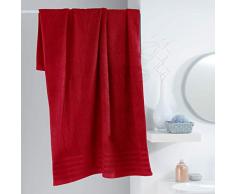 douceur dintÃ©rieur drap de bain 90 x 150 cm eponge vitamine rouge