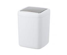 WENKO DIE BESSERE IDEE Poubelle Barcelona Blanc