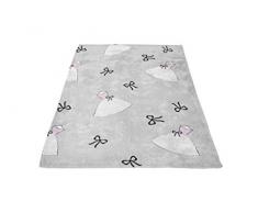 Soleil docre Anaïs Couverture, Polyester, Gris, 180x220 cm