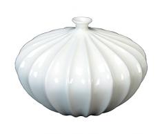 PAME 54938 Vase en cÃ©ramique Blanc 35Â xÂ 24Â cm