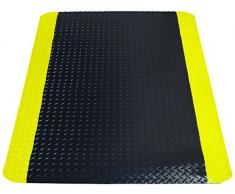Miltex Tapis de Yoga 12011 Planche de Bain Noir 60 x 90 cm Jaune accotements