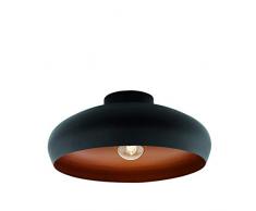 Delamaison IPL1292795 Plafonnier, Metal, Noir, 40 cm