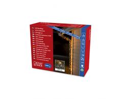Konstsmide 3648â800Â Micro LED Guirlande lumineuse, givrÃ©/pour extÃ©rieur (IP44)/1000Â de couleur ambre diodes/transformateur extÃ©rieur 24Â V/CÃ¢ble Noir