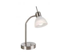 Nino Leuchten 51890101 Lampe de table, MÃ©tal, argent, L: 30cm