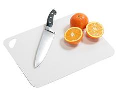 Kesper 30540 Planche à découper flexible Lot de 2 38 x 29 x 0,2 cm Blanc/gris