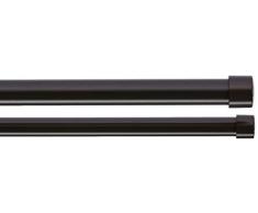 AmazonBasics Tringles à rideaux en double - 72 - 144, Bronze