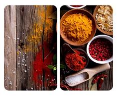 Wenko 2521498100 Plaques de protection en verre universelle Ãpices XL lot de 2 piÃ¨ces trempÃ©, Multicolore, 40,5 x 52 x 4 cm