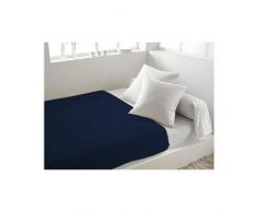 Soleil dOcre 214823 Drap Plat coton 57 Fils Marine 240 x 290 cm