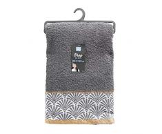 douceur dintérieur drap de bain 90 x 150 cm eponge goldy gris/or