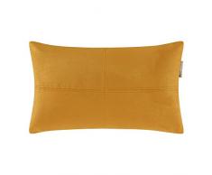 MADURA - Housse de Coussin MONTANA - Taille 28x47 cm - Couleur Jaune OrangÃ©
