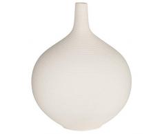 Aufora H0056Â a Bouteille cou Ripple Vase, Blanc