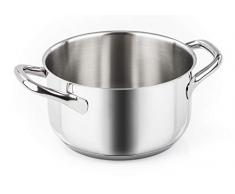 Barazzoni Chef Line Casserole, Acier, Acier, 21.2Â x 29.4Â x 11.5Â cm