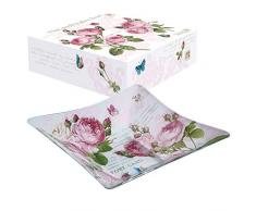 EASY LIFE 240RMR Coffret Coupelle, Verre, Rose, 27 cm