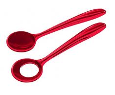 Guzzini 20150065 Couverts Ã Salade 28 cm Rouge Transparent 28 cm
