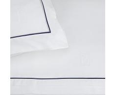 Bailet Drap Plat - Ecume, Satin de Coton, Blanc, 240 x 310 cm