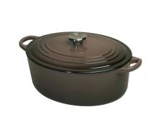 Le Creuset Tradition cocotte en fonte ovale terre naturelle 27cm 21002272702461
