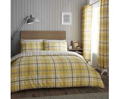 Catherine Lansfield Kelso Parure de lit 150 Coton Ocre 230 x 280 + 2 (50 x 85), 3