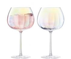 LSA International Pearl Vase P, Verre, Nacre, 650 ML